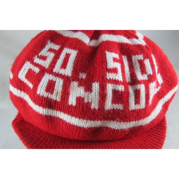 Concord Bowling Alley South St Louis Missouri Knit Hat Pom Brim Vintage - Picture 2 of 7